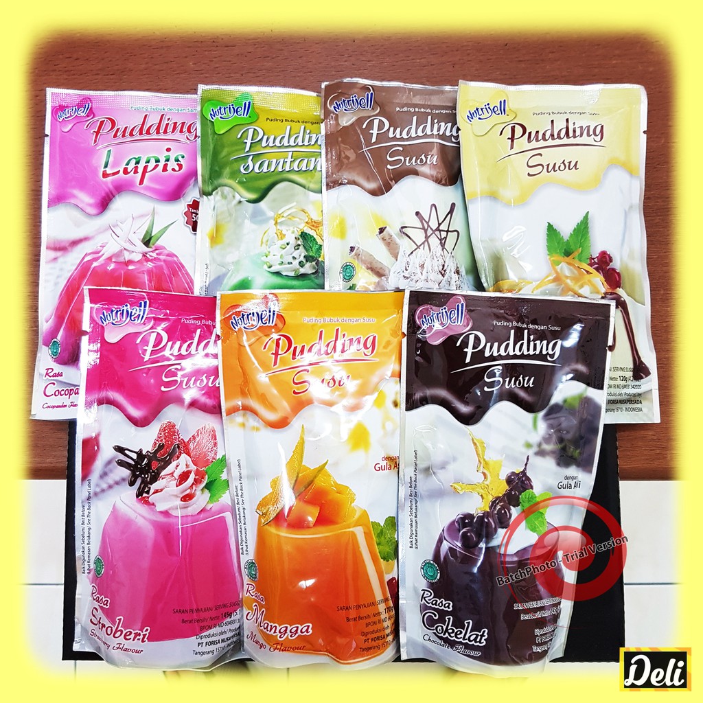 

Nutrijell Pudding Aneka Varian (Pudding Susu, Pudding Santan, Pudding Lapis)