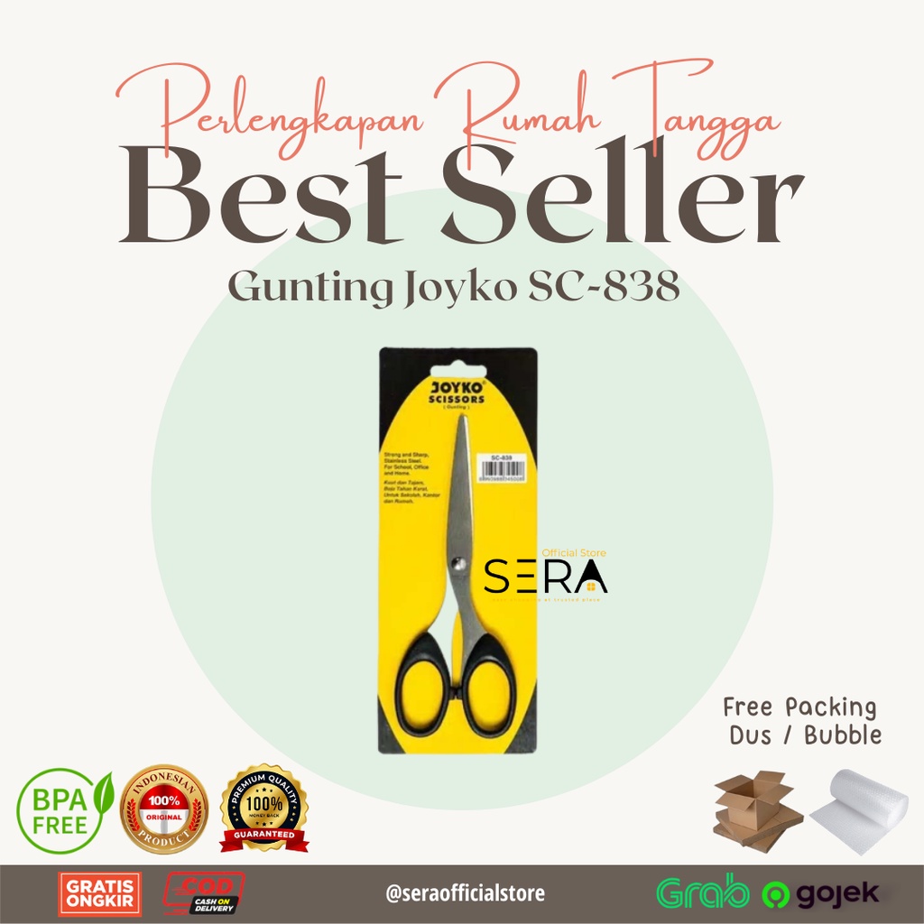 

GUNTING JOYKO SC-838 UKURAN SEDANG JOYKO SCISSORS GUNTING JOYKO
