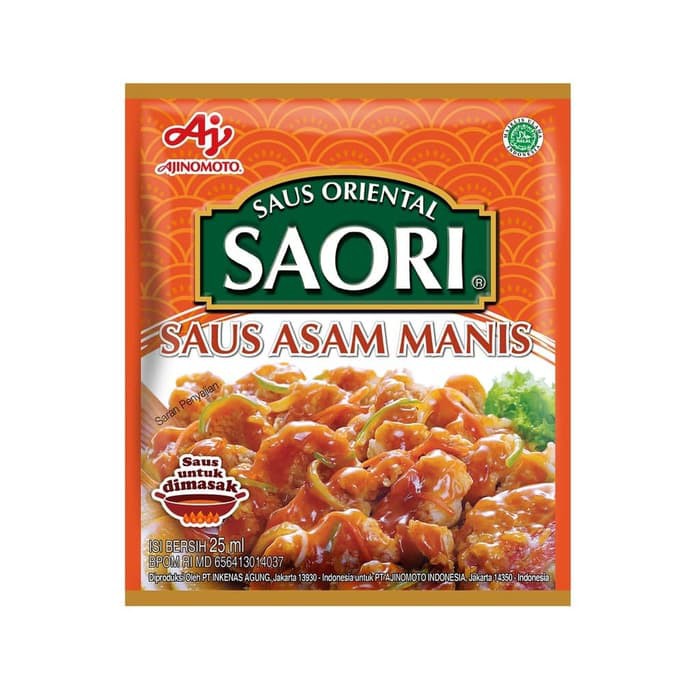 

Saori Saus Asam Manis Kemasan Praktis Ekonomis 25ml