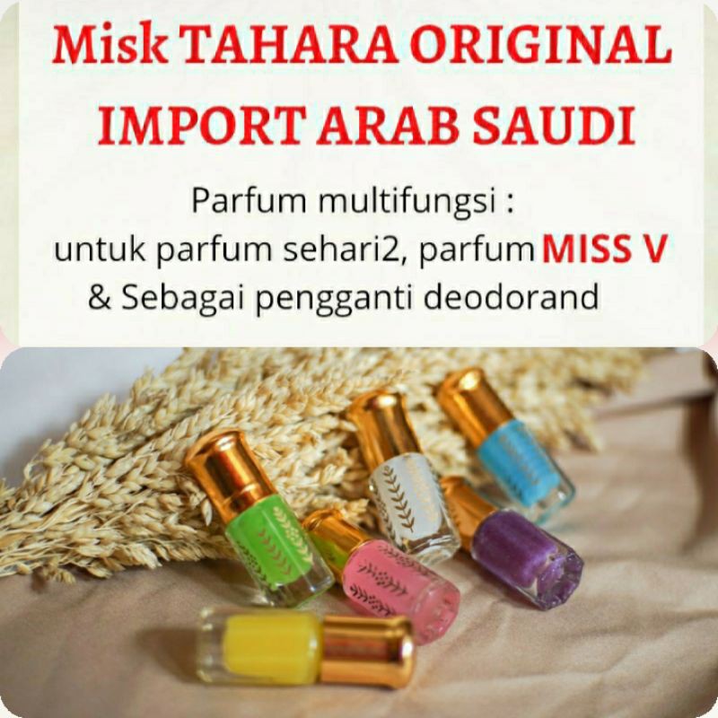 BPOM MISK THAHARAH ORIGINAL 100% 3ml Parfum Miss V Miss thaharah Kasturi Misk tharaharah Parfum VSCENT Parfum wanita tahan lama / Parfum pria / Parfum murah