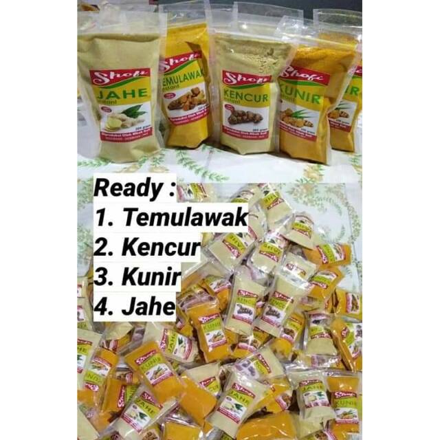 Serbuk jahe,kencur,kunyit,temulawak