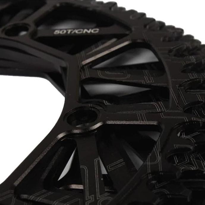 LITEPRO ULTRALIGHT CHAINRING BCD 130 BLACK FOLDING BIKE SEPEDA LIPAT - ULTRALIGHT 50T PALING MURAH