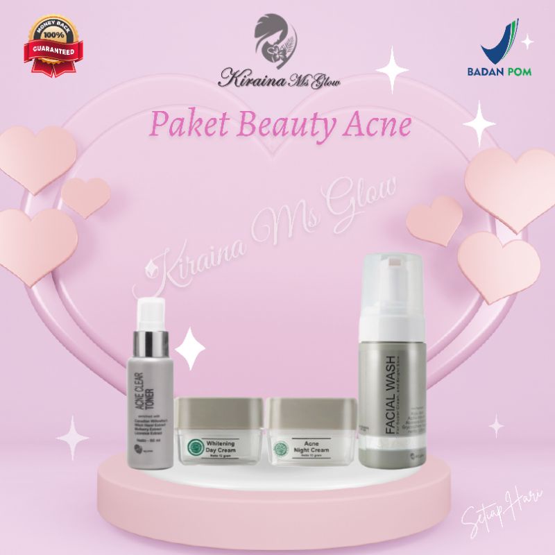 Paket Ms Glow Acne Series Ms Glow 100% original