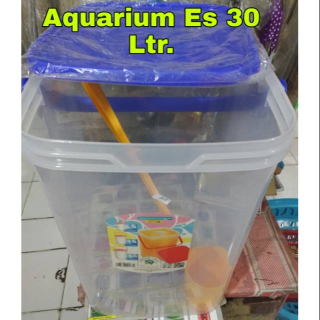 Aquarium Es Kelapa Es Buah  Besar  + Gayung Buah 30 Ltr