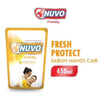 * NCC * Nuvo Sabun Mandi Cair Pouch Family Dengan TCC Mild Total Protect Pouch Refill - Netto 450 ml