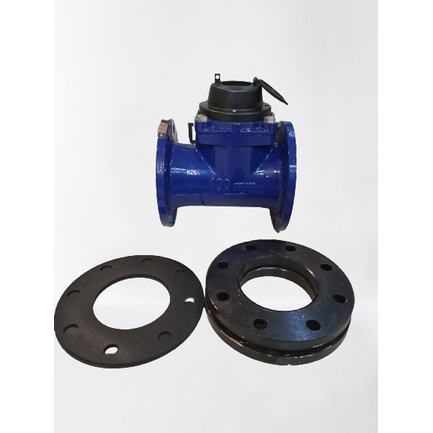 Water Meter 4&quot; DKI One set Flange + Karet