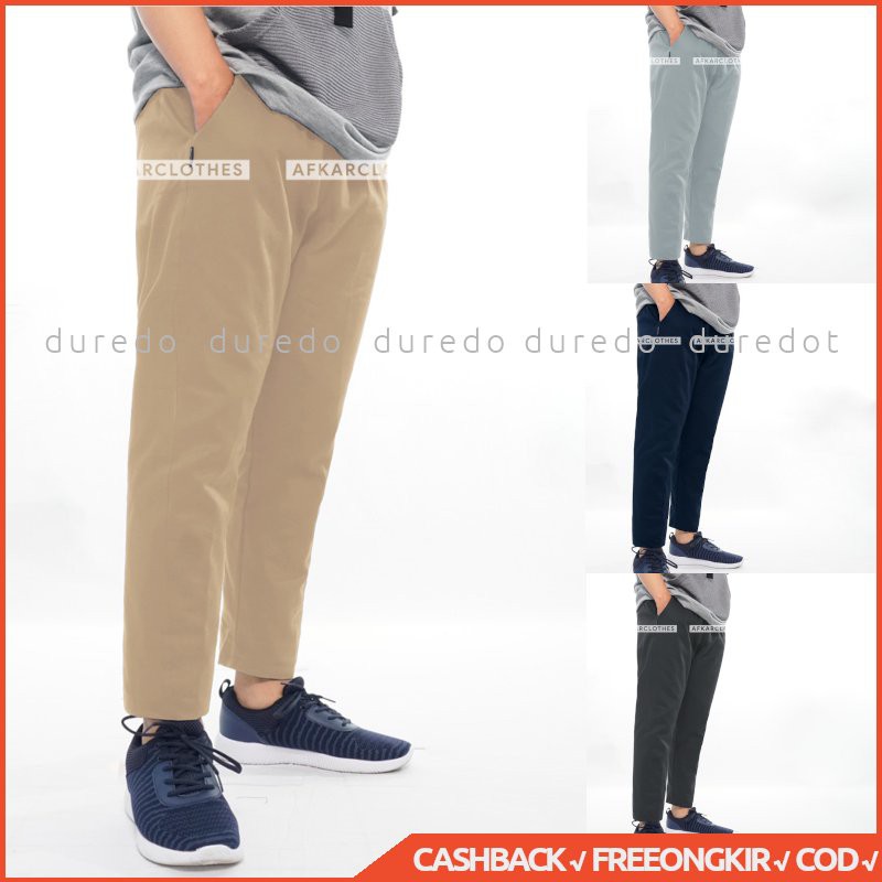 AFKAR Celana Sirwal Pensil Pria Kasual Slim Fit SBA