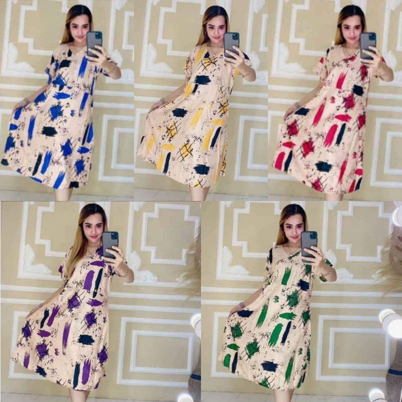 TERBARU Daster Kimono Ruffle Rayon Halus