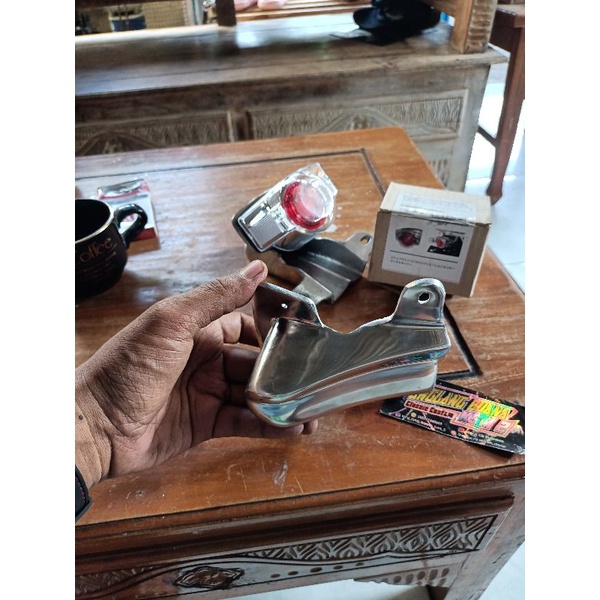 pangkon lampu stopan husus Takegawa 1pc (dudukan lampu saja )bahan almunium ya ini