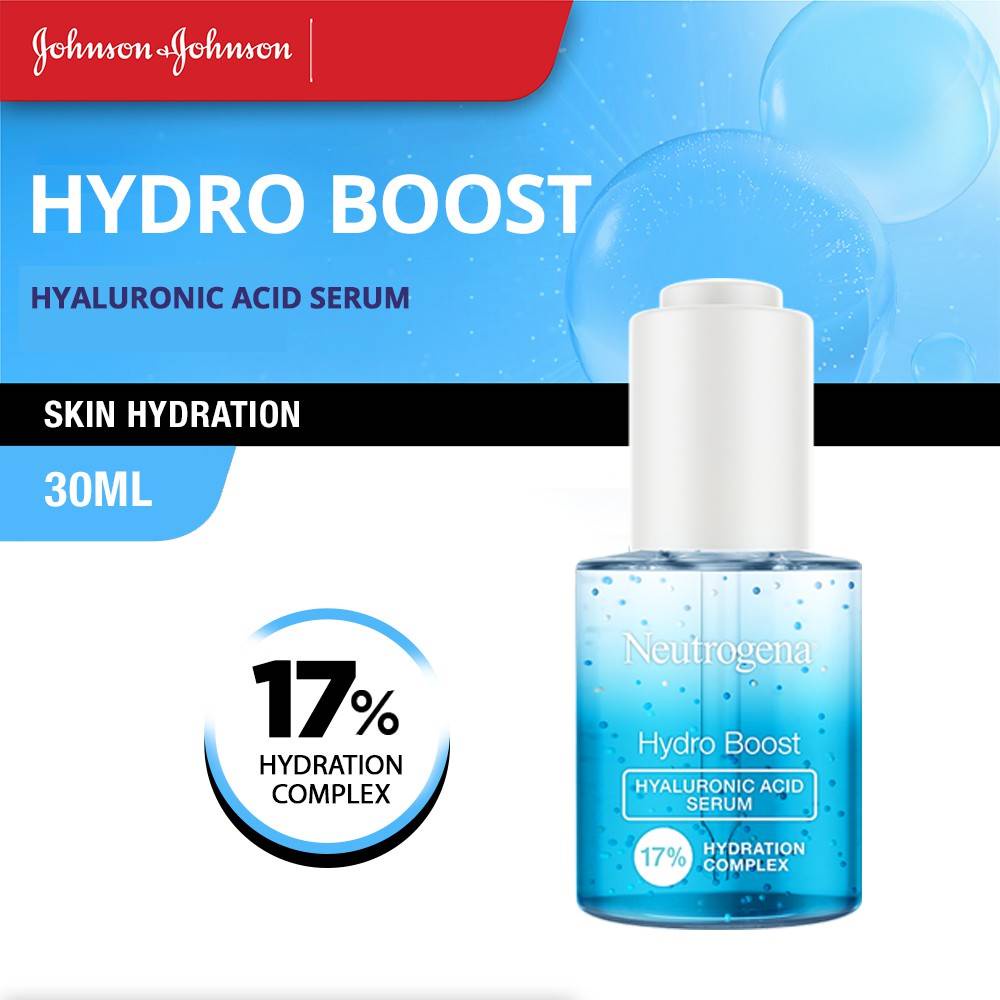 Serum Wajah NEUTROGENA Hydro Boost Hyaluronic Acid Serum 30 ml BPOM - Hydrating Serum dg Prebiotik Netrogena