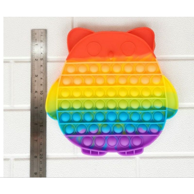 POP IT JUMBO MACARON | POP IT JUMBO | POP IT JUMBO MURAH-owl 20cm