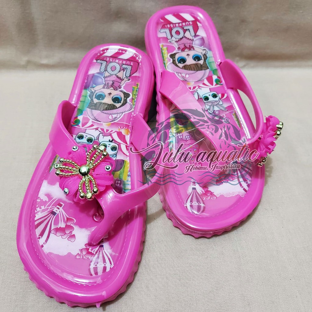 Sandal anak/ Sandal karet/ Sandal jepit karakter LOL - S669