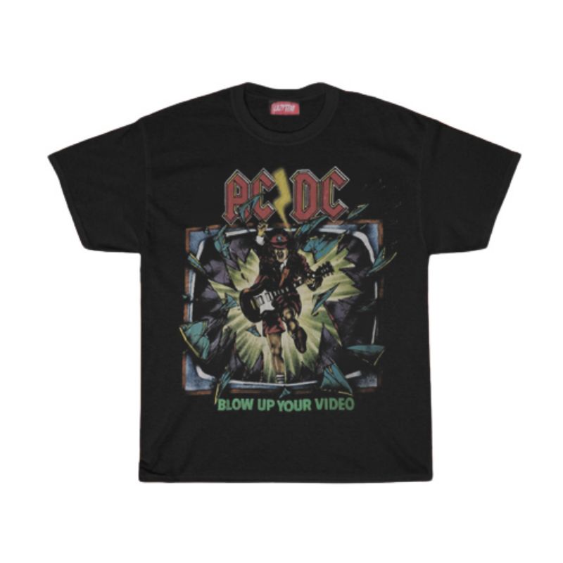 KAOS / T SHIRT / ACDC / KAOS BAND ACDC BLOW UP YOUR VIDEO