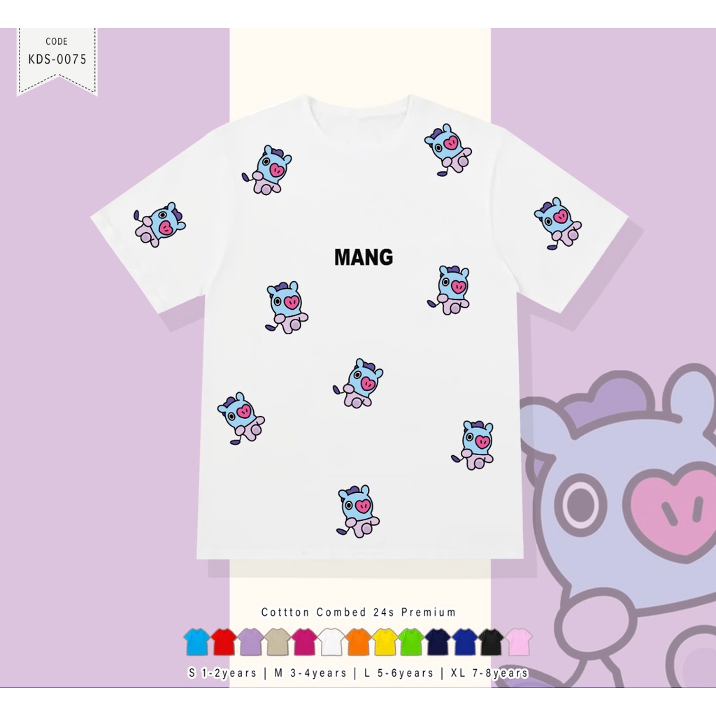 KAOS ANAK-ANAK GAMBAR KPOP  MANY / T-SHIRT KIDS / IMPORT BAHAN 24S