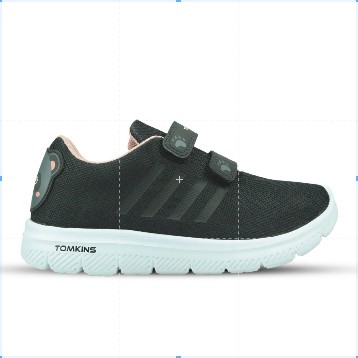 Tomkins Jojo Black Pink Sepatu Sekolah Anak Perempuan