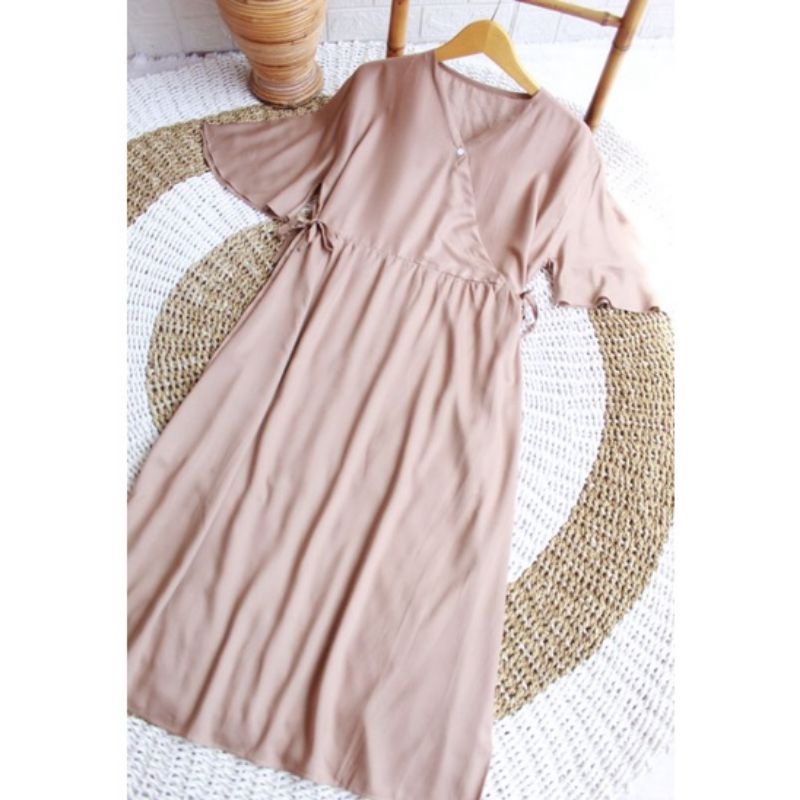 DASTER KIMONO PANJANG POLOS BUSUI DASTER KIMONO JUMBO SEMATA KAKI HOMEDRESS KEKINIAN DASTER VIRAL DASTER JUMBO LD 120-COKSU LNGAN TROMPET