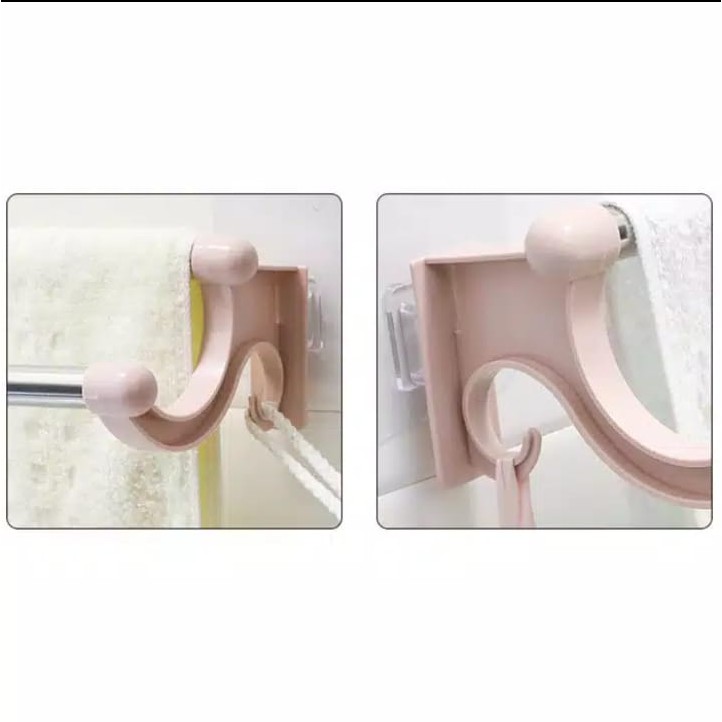 WA Gantungan Handuk model Tempel super kuat tanpa paku