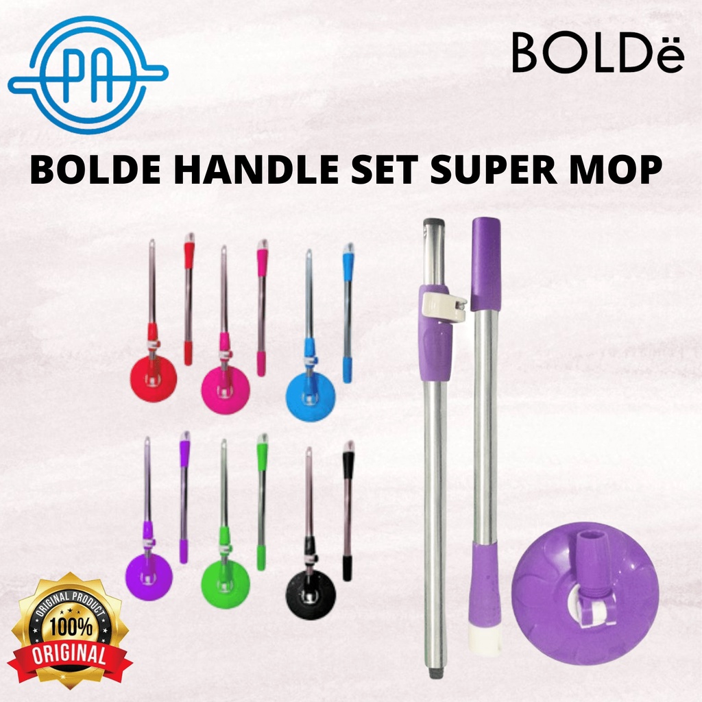 BOLDE HANDLE SET SUPER MOP GAGANG TONGKAT KEPALA