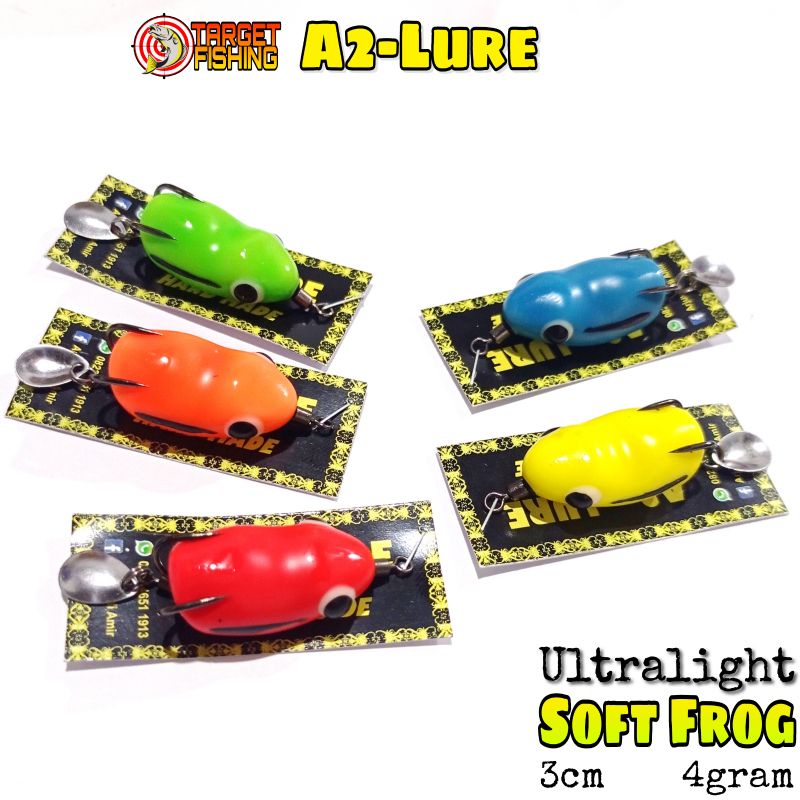 Soft Frog Mini 3,5cm 4gr Blade - Umpan Casting Gabus / Haruan Ultralight Softfrog UL