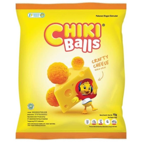 

Chiki Balls Crafty Cheese Rasa Keju | Makanan Ringan