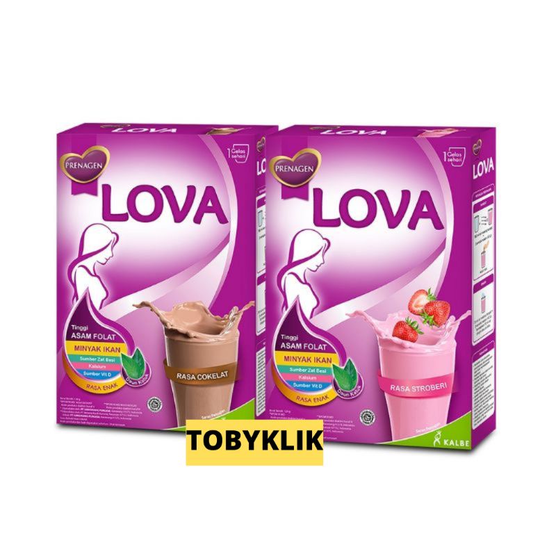 Prenagen Lova Coklat dan Strawberry 120gr