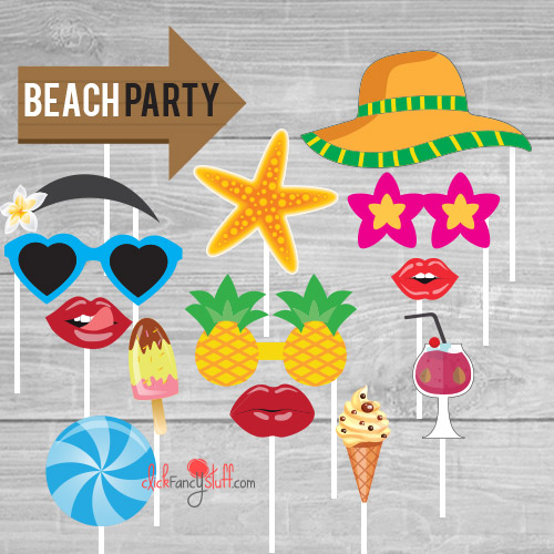 Beach photobooth prop / properti / aksesoris foto - PROMO -  Bisa COD - TERLARIS - TERMURAH