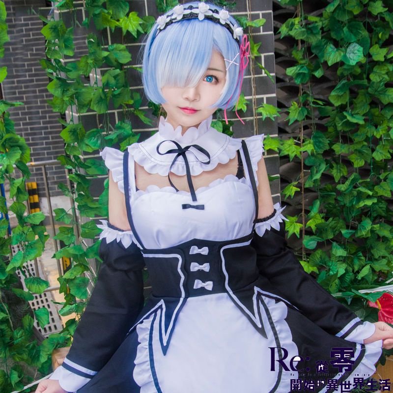 RENTAL SET KOSTUM COSPLAY  REM RE ZERO MURAH HQ TAOBAO IMPORT