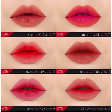 OMG OH MY GLAM Matte Kis Lip Cream 3.5 gr | Coffee Edition / Cycle of Love