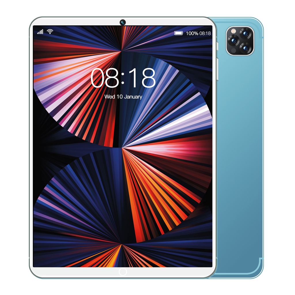 【Hot Sale】Tablet PC Asli Galaxy Tab Baru 12GB + 512GB Tablet Android 10 Inci Layar Full Screen Layar Besar Wifi 5G Dual SIM Tablet Untuk Anak Belajar,Tablet Gaming Murah Cuci Gudang-biru