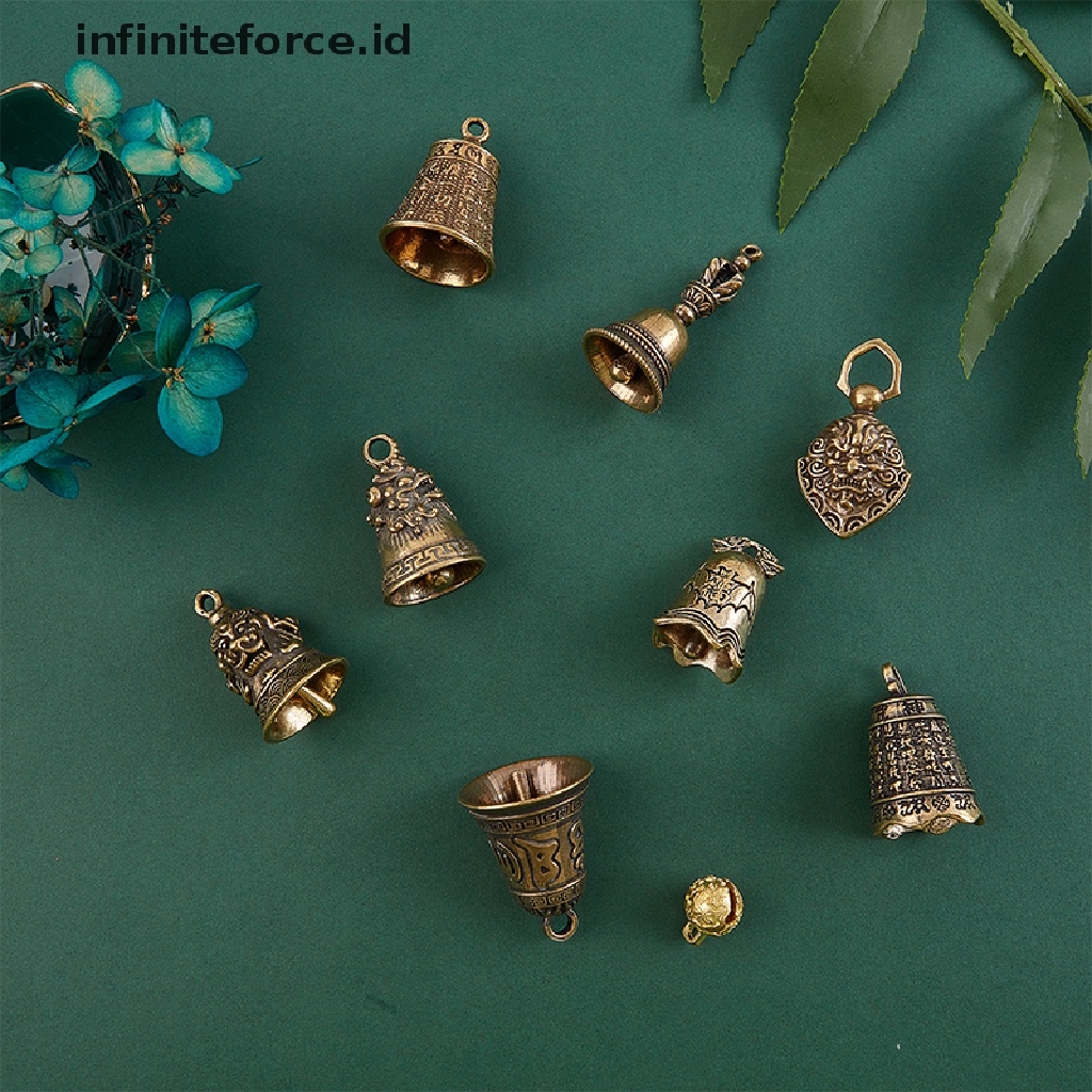 [infiniteforce.id] Brass six-character bell, brass gourd pendant, keychain, brass pendant [ID]