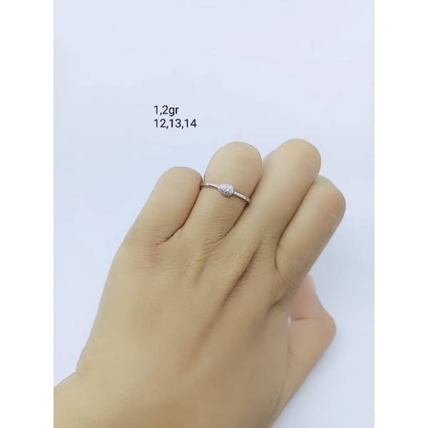 cincin mp corr  silver925/ cincin fashion perak asli lapis mas/ perhiasan perak925