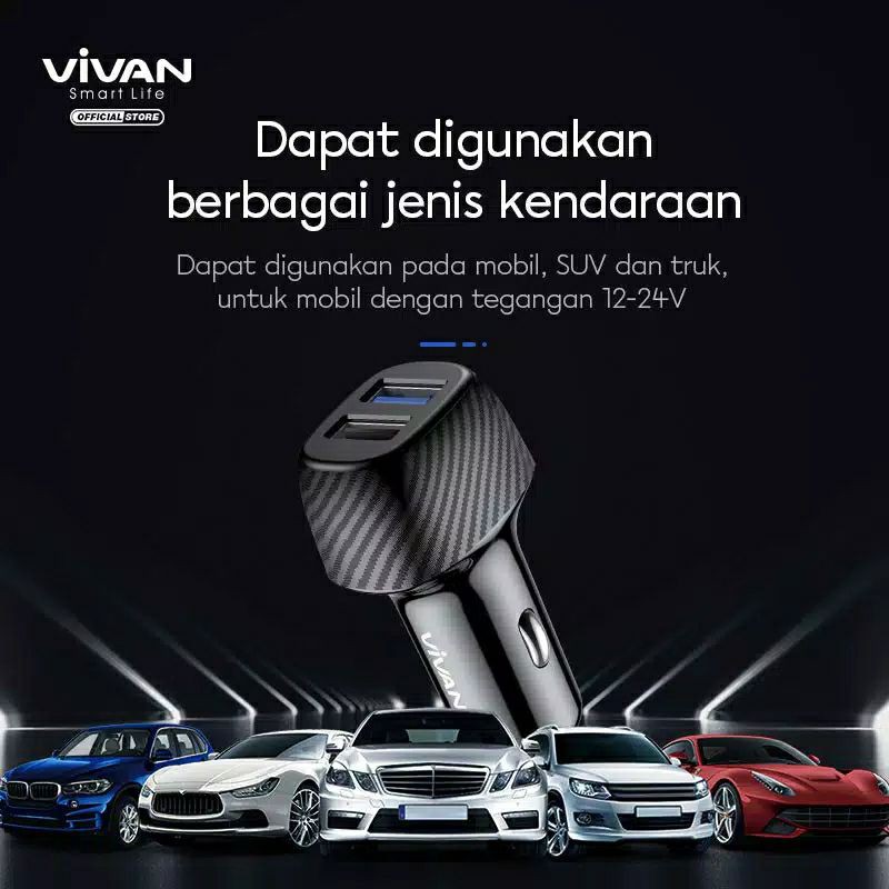 Vivan CC02Q Car Charger 30W Quick Charge