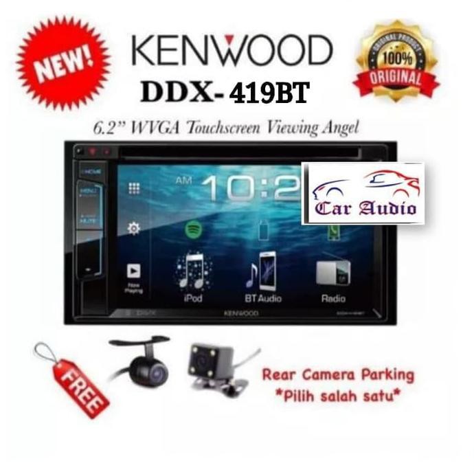 New Head Unit Kenwood Ddx418Bt Atau Kenwood Ddx 418 Bt Dan Kamera Parkir