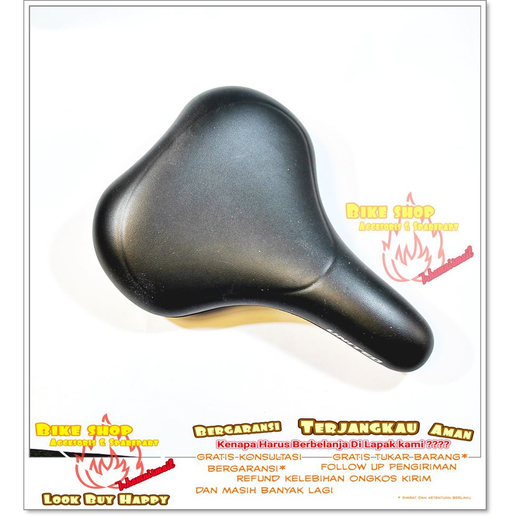 Sadel Saddle MTB United Model Lebar Hitam Jok