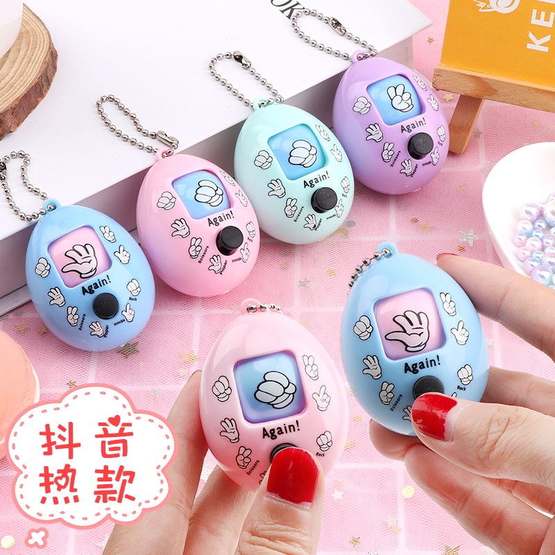 Gantungan Kunci Bentuk Mainan Guessing Game  Suit Jepang Batu Gunting Kertas Satu7an RT-41-GKS