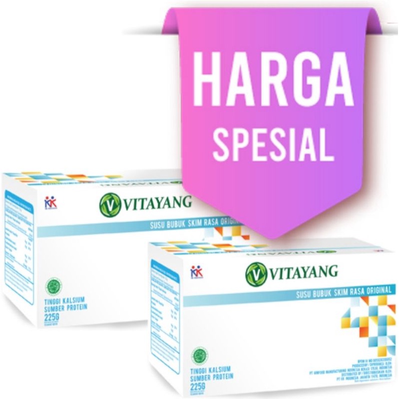 

HARGA SPESIAL 2BOX VITAYANG SUSU SKIM BUBUK