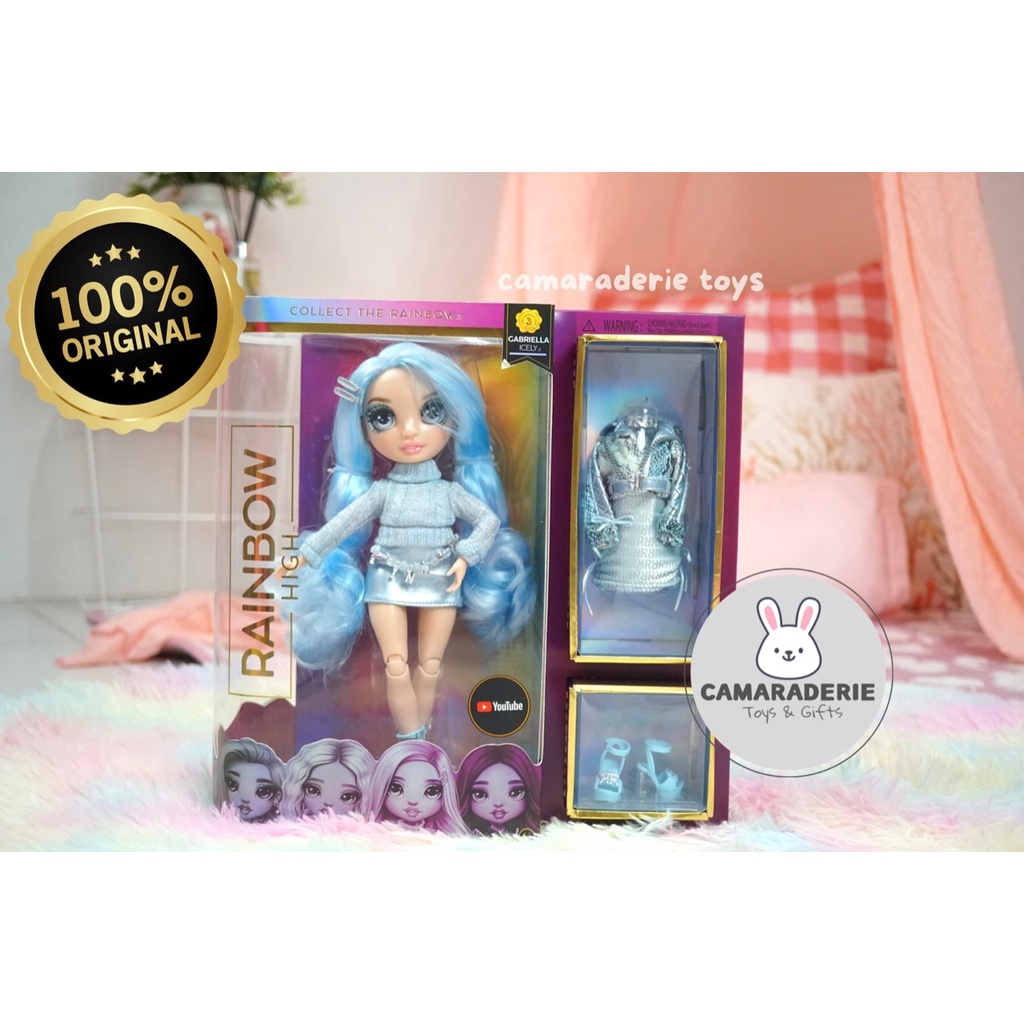 Rainbow High Gabriella Icely (Ice) Fashion Doll, Boneka Rainbow High Original