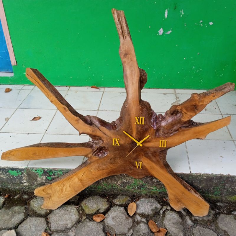 JAM DINDING BESAR 110 CM NATURAL ARTISTIK