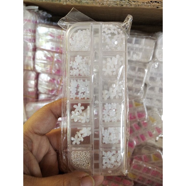 NAIL JEWELRY RESIN / HIASAN KUKU BUNGA KELOPAK5 PER SET