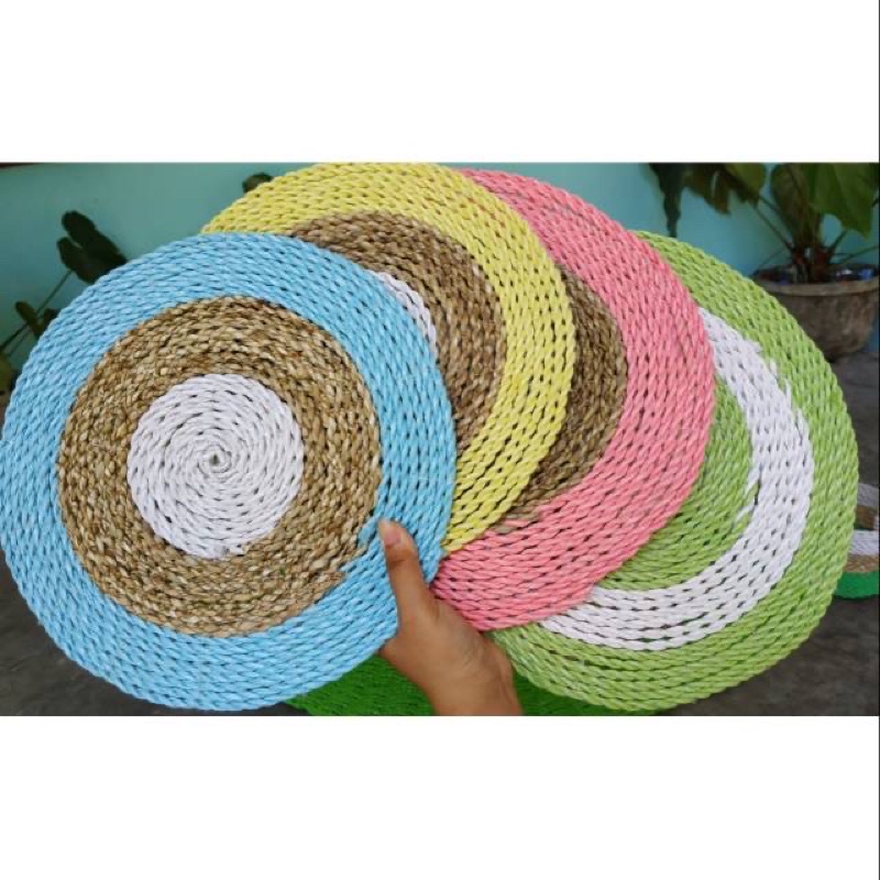 Placemate Seagrass Donat Warna