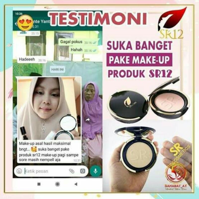 BEDAK PADAT SR12 - COMPACT POWDER NATURAL SR12/BEDAK PADAT SR12