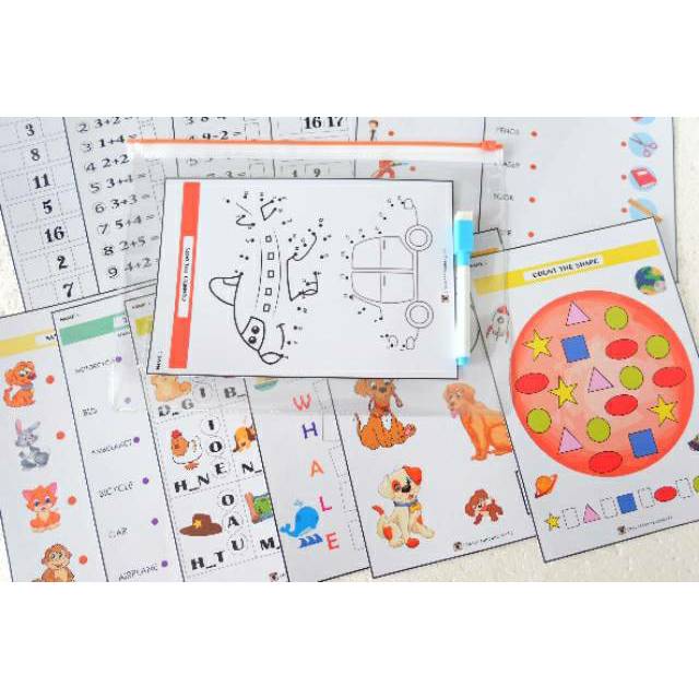 Jual ACTIVITY SHEETS WIPE AND CLEAN / KERTAS AKTIFITAS ANAK / WORKSHEET