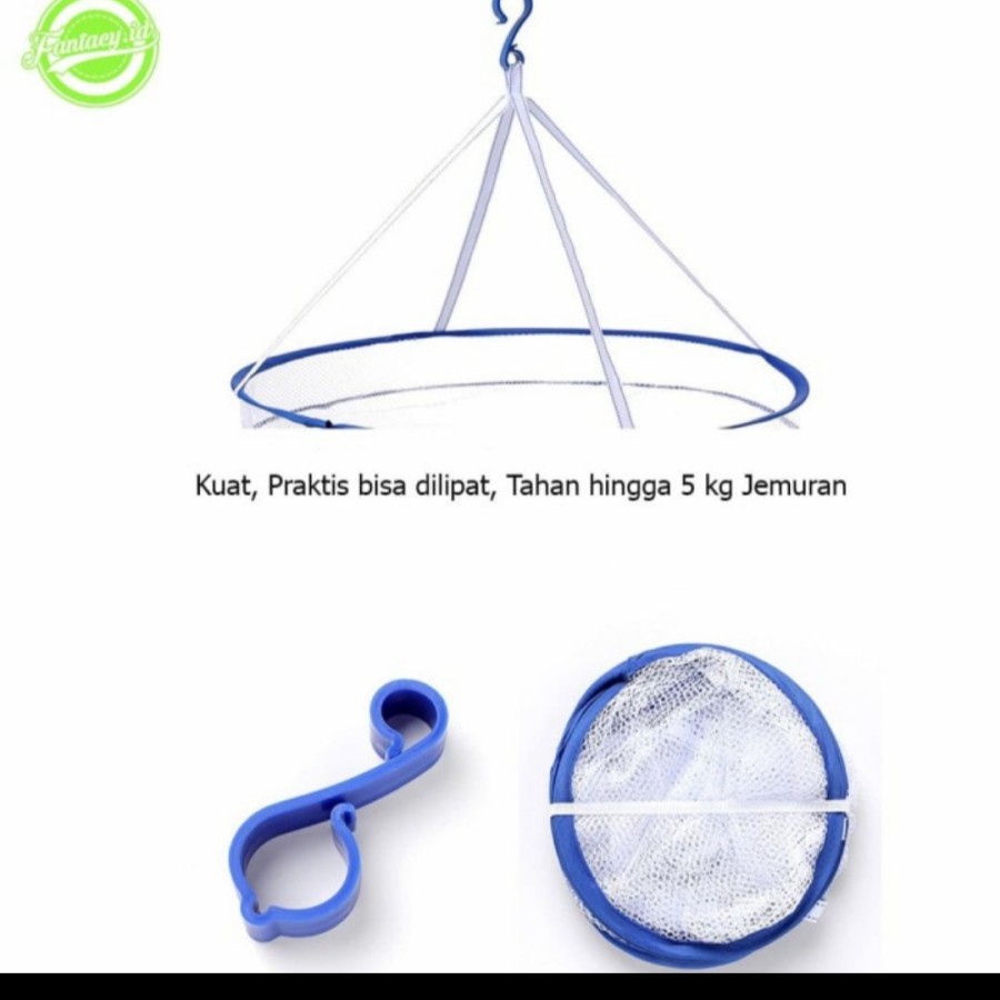 Jemuran Lipat 2in1 Laundry bag Jaring baju kaos kaki