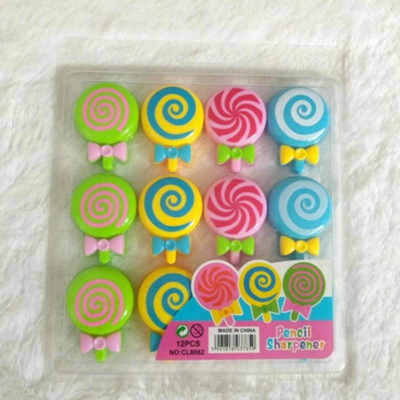 

Grosir Serutan Pensil Fancy Loly Pop Isi 12 Pcs