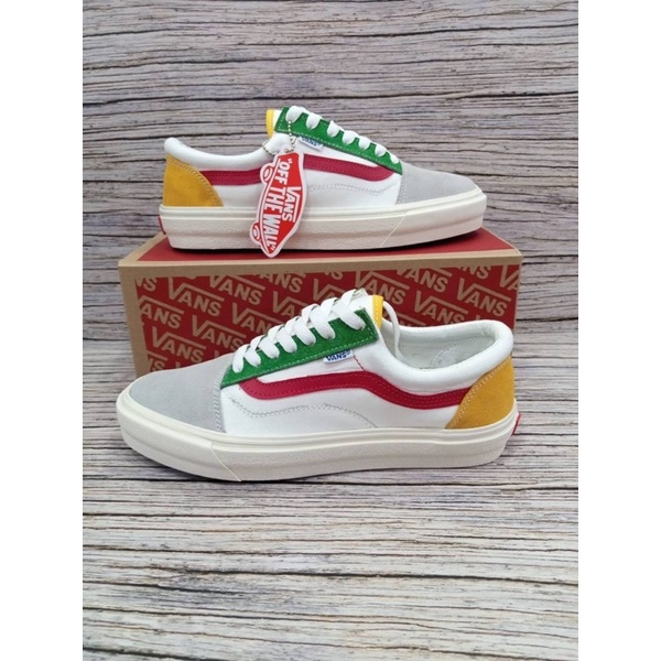 Sepatu vans old skool mars mallow multy shoes sneakers