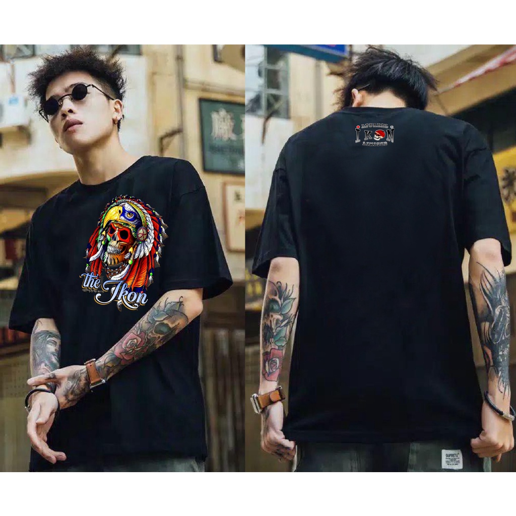 Kaos Premium Pria Tshirt Distro Icon Dayak 1