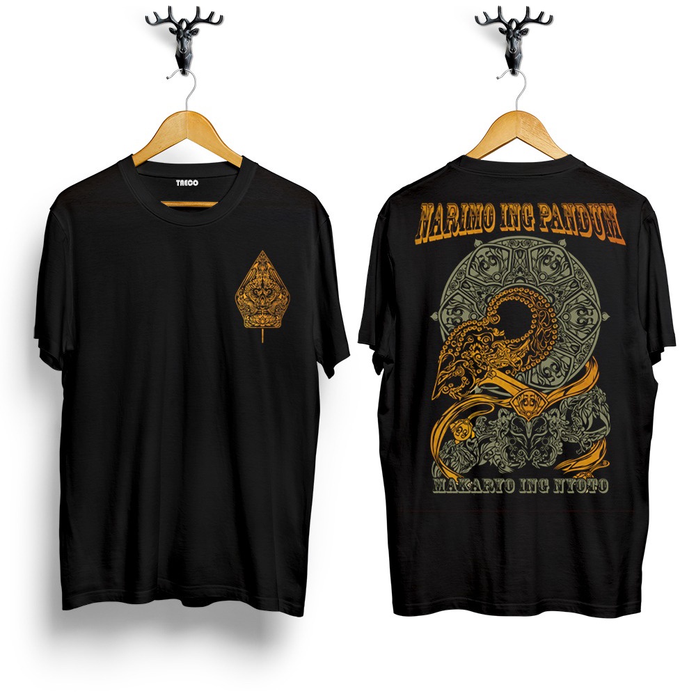 Promo Kaos Distro  Kaos Oblong  Kaos Sablon jawa narimo ing pangdung  Kaos Anjining / kaos wayang pr