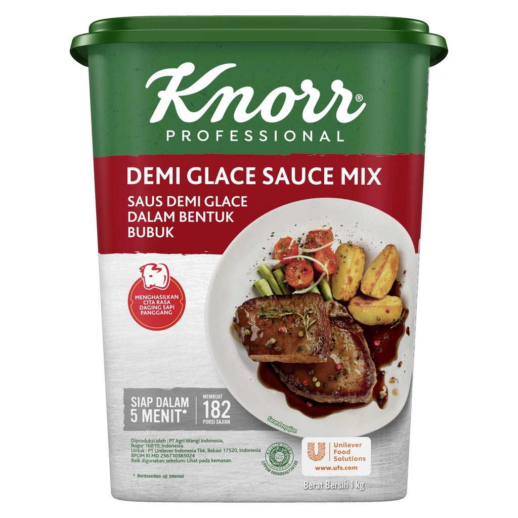 

Knorr Demi Glace Sauce Mix 1 Kg – Bubuk Bumbu Saus Steak