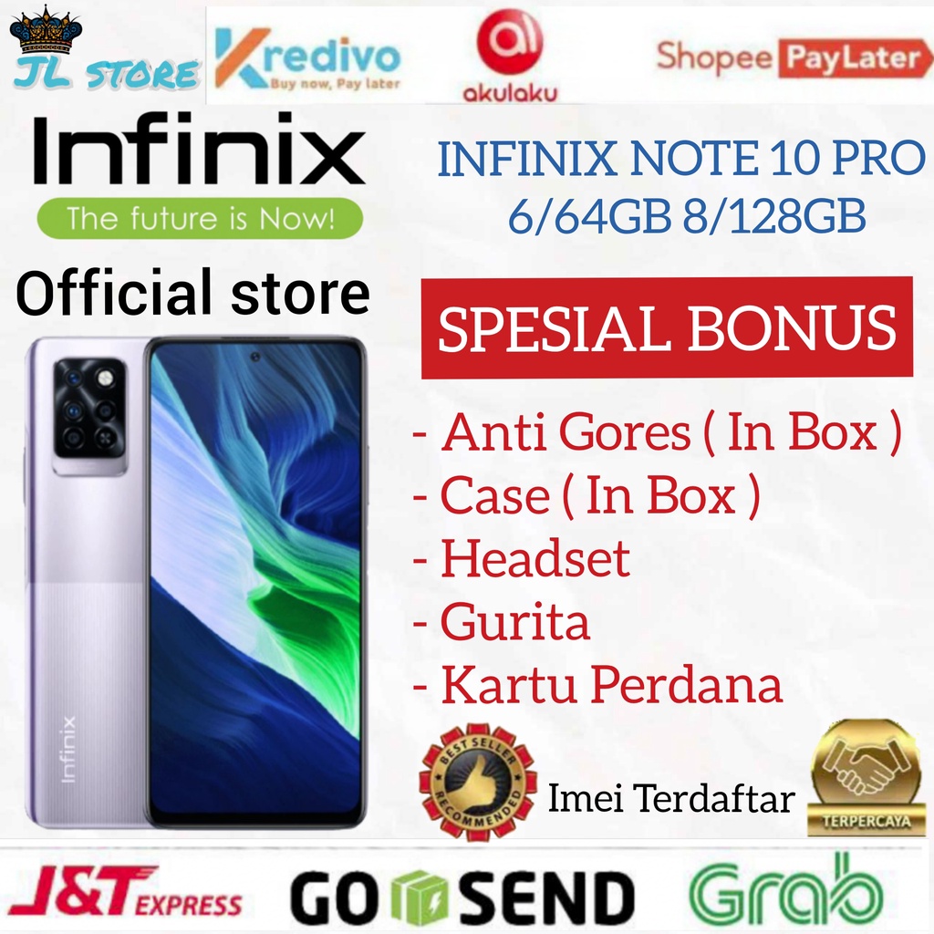 INFINIX NOTE 10 PRO 8GB 128GB NFC GARANSI RESMI INFINIX INDONESIA