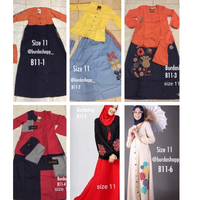 BAJU MUSLIM ANAK DANNIS PEREMPUAN SIZE 11